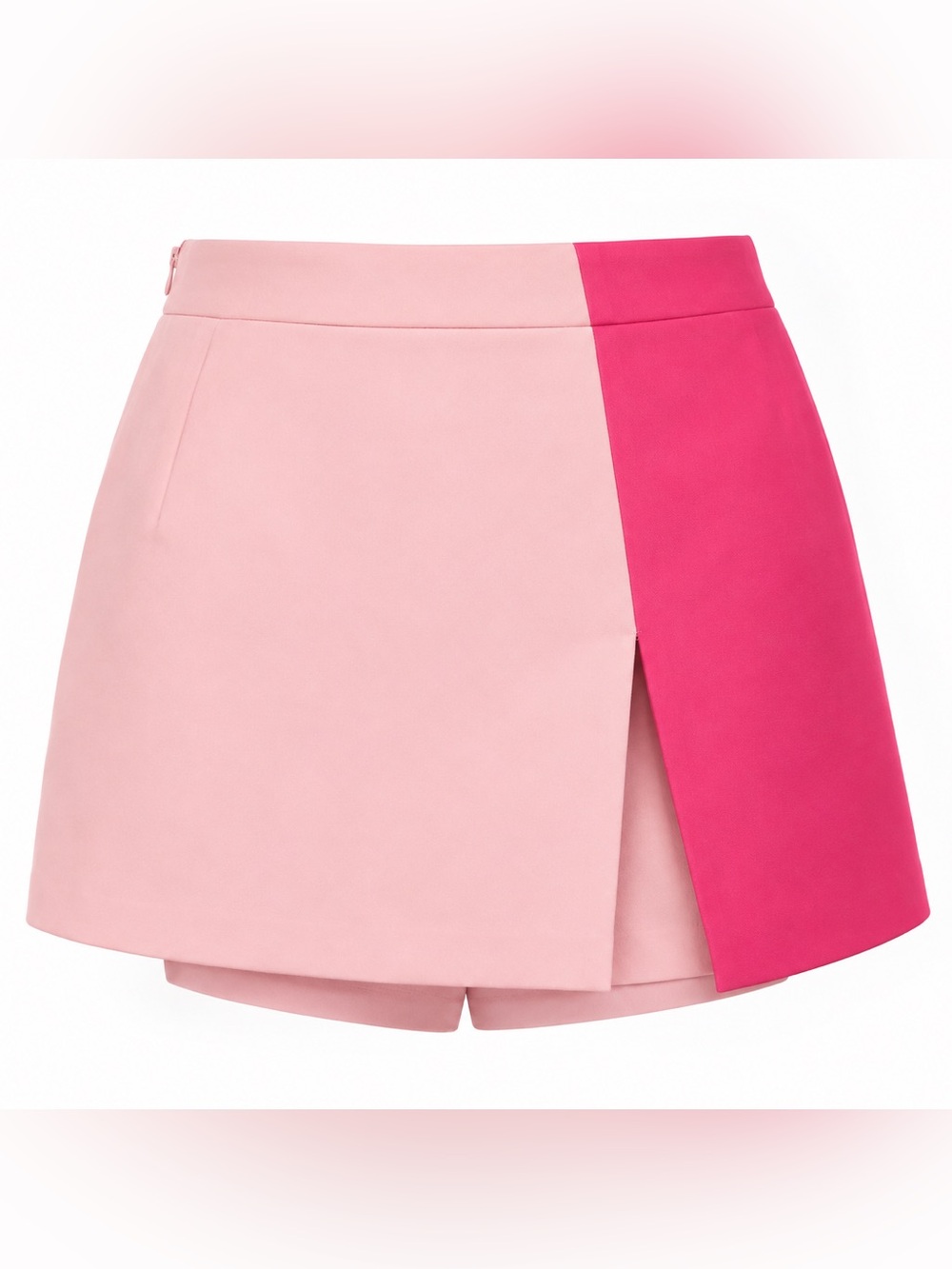 English Factory Colorblock Pink Skort Wrap Mini Shorts Size Small